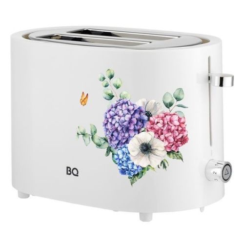 Купить  тостер bq t 1003 белый-цветы в интернет-магазине Айсберг техники в Орске, Новотроицке, Гае, Домбаровском, Ясном, Адамовке, Кваркено!