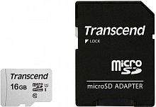 Купить  карта памяти sd-micro 16gb transcend sdhc uhs-i class u1 +adapter (ts16gusd300s-a) в интернет-магазине Айсберг техники в Орске!