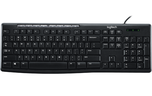 Купить  клавиатура logitech k-200 black/grey, usb в интернет-магазине Айсберг техники в Орске!